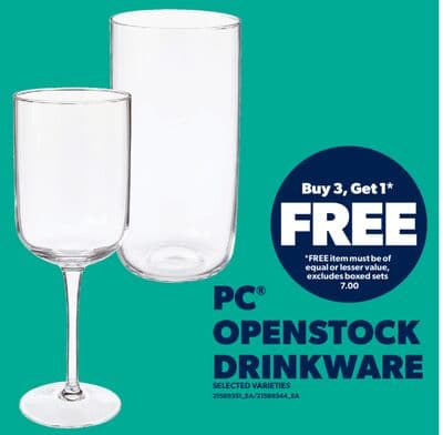 PC® OPENSTOCK DRINKWARE