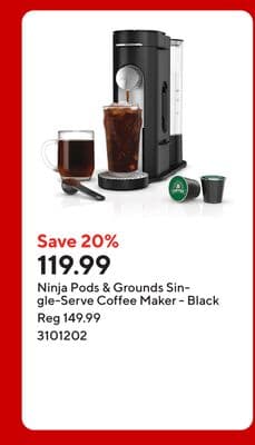 Ninja Pods & Grounds Single-Serve Coffee Maker - Black