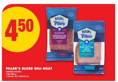 PILLER'S SLICED DELI MEAT, 150/200 g