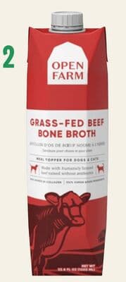Open Farm Grass-Fed Beef Bone Broth Dog & Cat Meal Topper