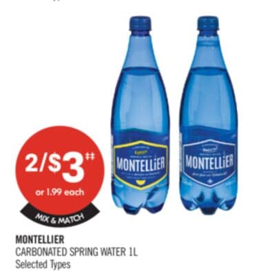 MONTELLIER CARBONATED SPRING WATER