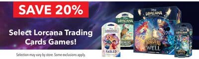 Select Lorcana Trading Cards Games!