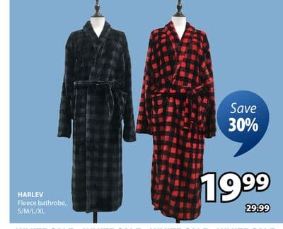 HARLEV Fleece bathrobe