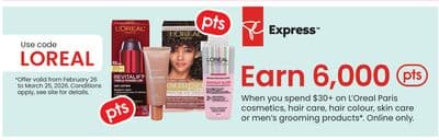 L'Oreal Paris cosmetics, hair care, hair colour, skin care or men's grooming products