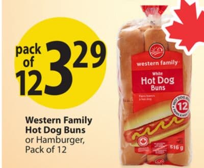 Western Family Hot Dog Buns
