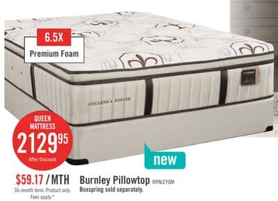 Stearns & Foster® Burnley Luxury Pillowtop Medium Queen Mattress