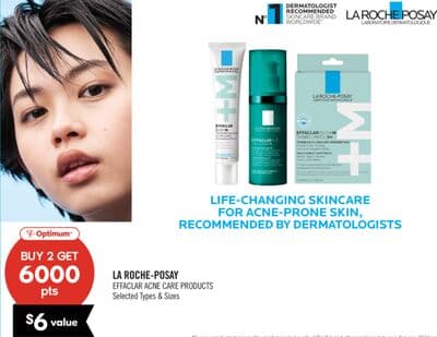 LA ROCHE-POSAY EFFACLAR ACNE CARE PRODUCTS