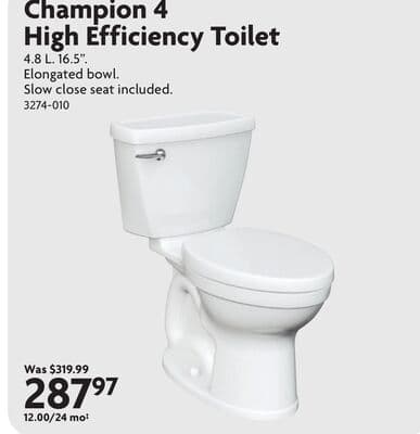 Champion 4 High Efficiency Toilet