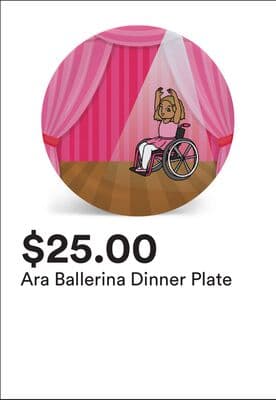 Ara Ballerina Dinner Plate