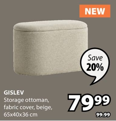 Gislev Storage ottoman