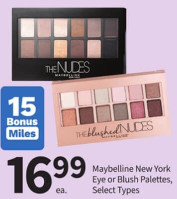 Maybelline New York Eye or Blush Palettes