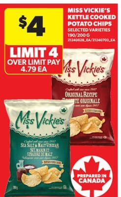 MISS VICKIE'S KETTLE COOKED POTATO CHIPS