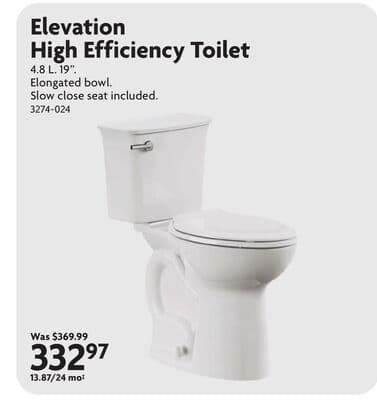 Elevation High Efficiency Toilet