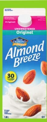 Blue Diamond Almond Breeze Chilled Beverages