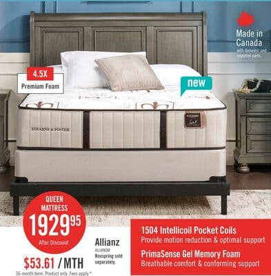 Stearns & Foster® Allianz Luxury Tight Top Firm Queen Mattress Set