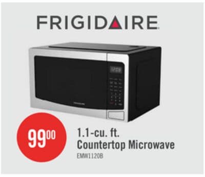 Frigidaire 1.1 Cu. Ft. Countertop Microwave - Stainless Steel - EMW1120-B