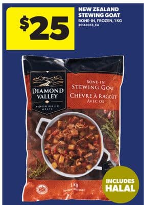 NEW ZEALAND STEWING GOAT, 1 KG