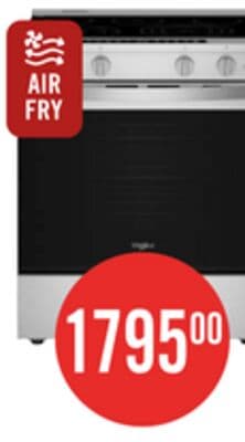 Whirlpool 5.3 Cu. Ft. Electric Range with Air Fry and WipeClean™ Coating - Stainless Steel - YWSES7530RZ