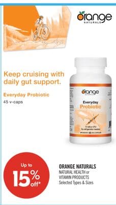 ORANGE NATURALS NATURAL HEALTH or VITAMIN PRODUCTS