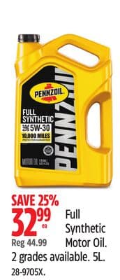 Pennzoil Full Synthetic Motor Oil