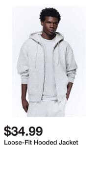 Loose-Fit Hooded Jacket