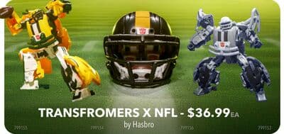 TRANSFROMERS X NFL by Hasbro