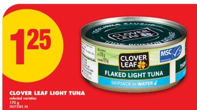 CLOVER LEAF LIGHT TUNA, 170 g
