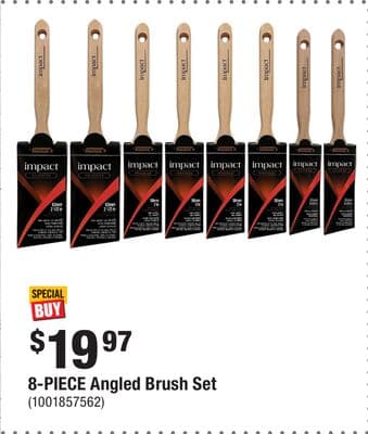 8-PIECE Angled Brush Set