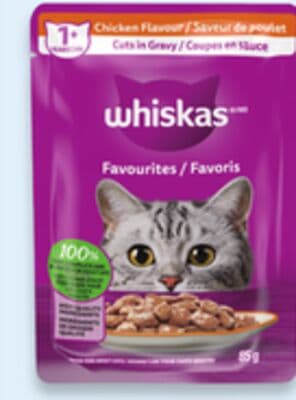 Whiskas wet cat food pouches