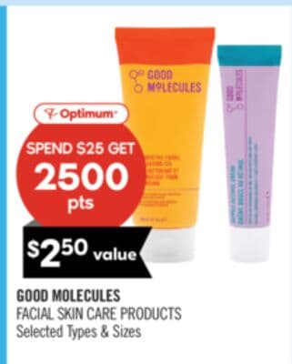 GOOD MOLECULES FACIAL SKIN CARE PRODUCTS