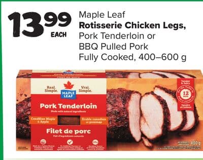 Maple Leaf Rotisserie Chicken Legs