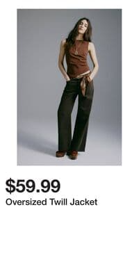Oversized Twill Jacket
