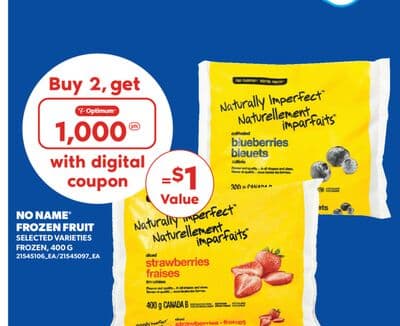 NO NAME® FROZEN FRUIT, 400 G