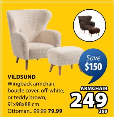 VILDSUND Wingback armchair