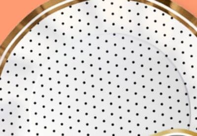 Sophistiplate Blanc Noir Dinner Plates, 8-pk