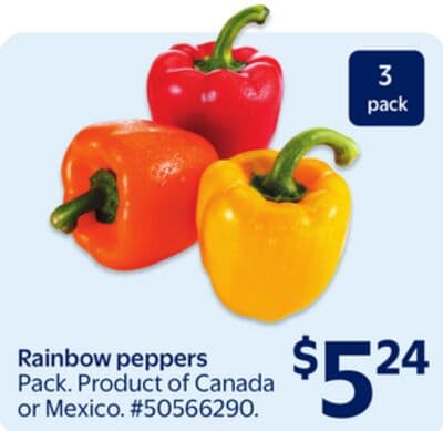 Rainbow peppers