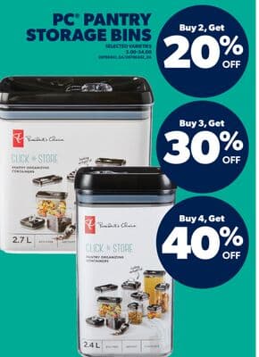 PC® PANTRY STORAGE BINS