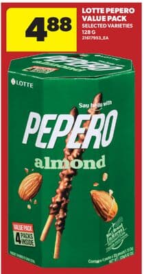 LOTTE PEPERO VALUE PACK, 128 G
