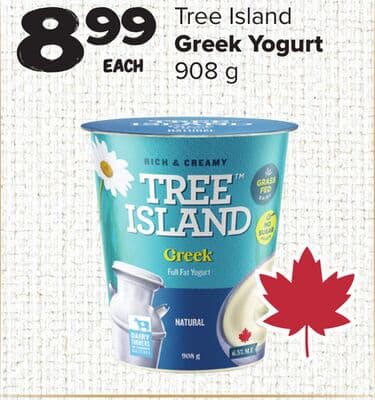 Tree Island Greek Yogurt