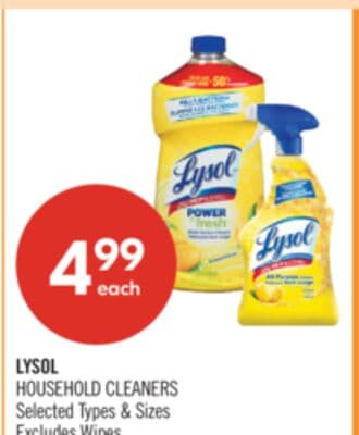 LYSOL HOUSEHOLD CLEANERS