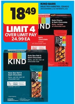 KIND BARS, 12X40 G
