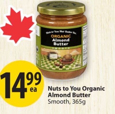 Nuts to You Organic Almond Butter