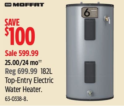 Moffat 182L Top-Entry Electric Water Heater