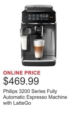 Philips 3200 Series Fully Automatic Espresso Machine with LatteGo