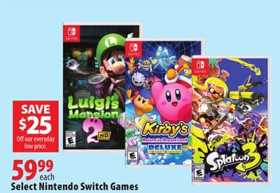 Select Nintendo Switch Games