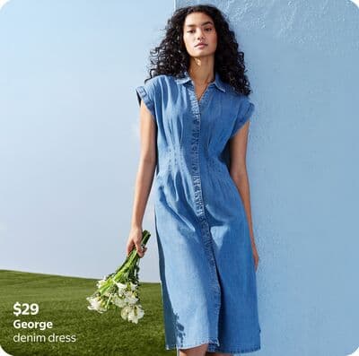 George denim dress