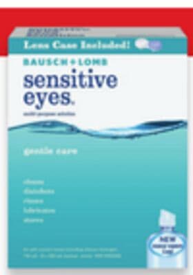 Bausch + Lomb Renu or Sensitive Eyes multi-purpose lens solution 2-pack