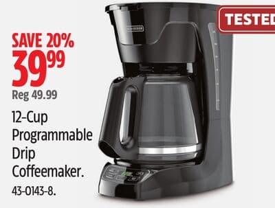 Black & Decker 12-Cup Programmable Drip Coffeemaker