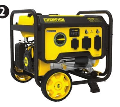 Champion 3650W/4550W Portable Gas Generator, 224CC
