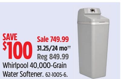 Whirlpool 40,000-Grain Water Softener
